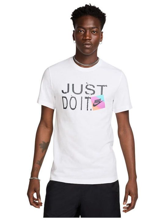 T shirt Nike Justo do it  White  M NSW TEE 6MO - T-Shirt e Polo - Nike