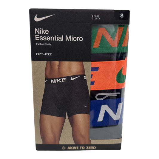 Boxe Nike nero arancio verde blu microfibra - boxer - Nike