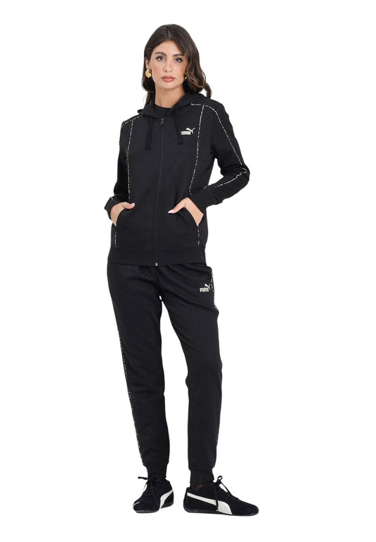 Tuta Puma ESS ANIMAL FZ HOODie  Black leopard - Tute - puma