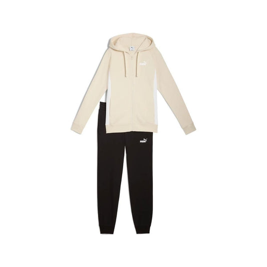 Tuta Puma Full-Zip Hooded Sweat beige - Tute - puma
