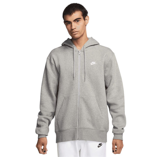Felpa Nike CLUB BB PO HOODIE con zip Grigia -  - Nike