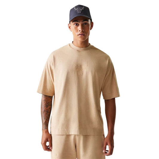 T shirt New era  NBA WASHED Chigago Bulls Beige - T-Shirt e Polo - New Era