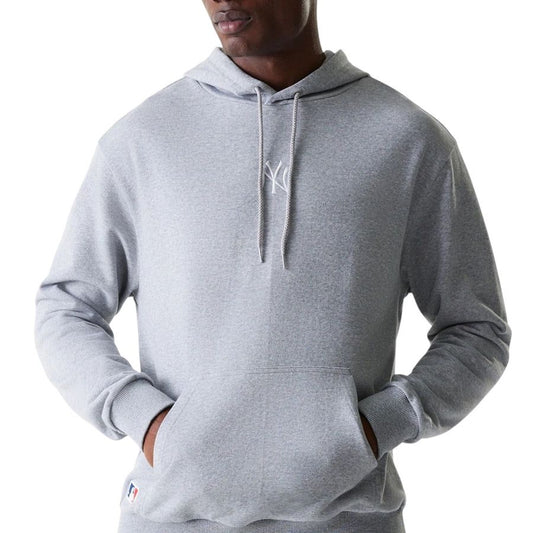 Felpa New Era NY Yankee grigio cotone garzato con cappuccio - Felpe - New Era