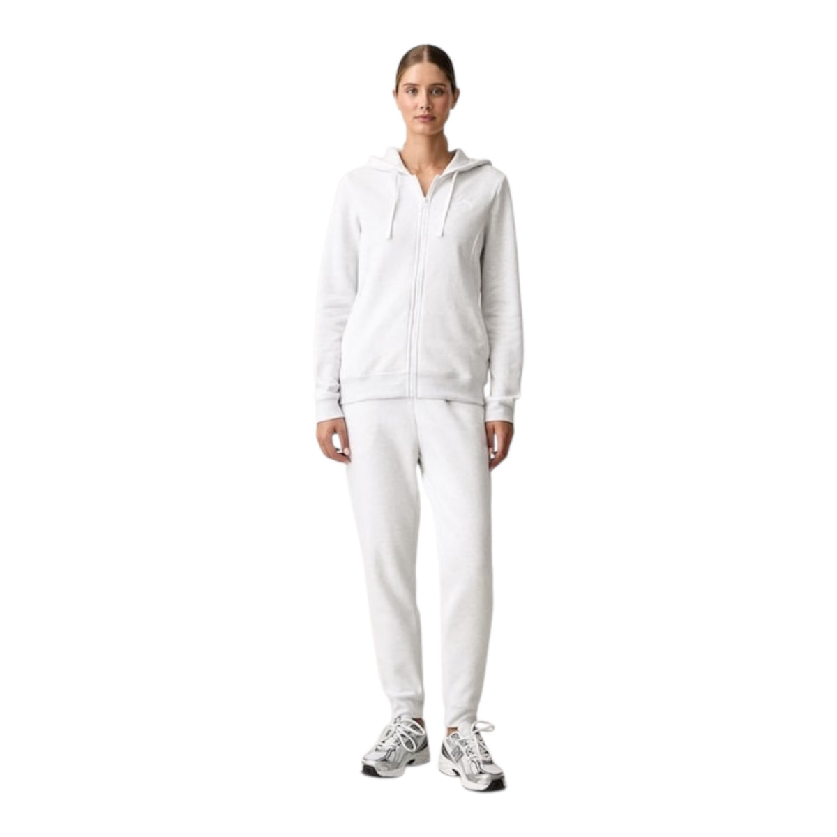 Tuta PUMA Con Zip e Cappuccio Grigio donna - tuta - puma