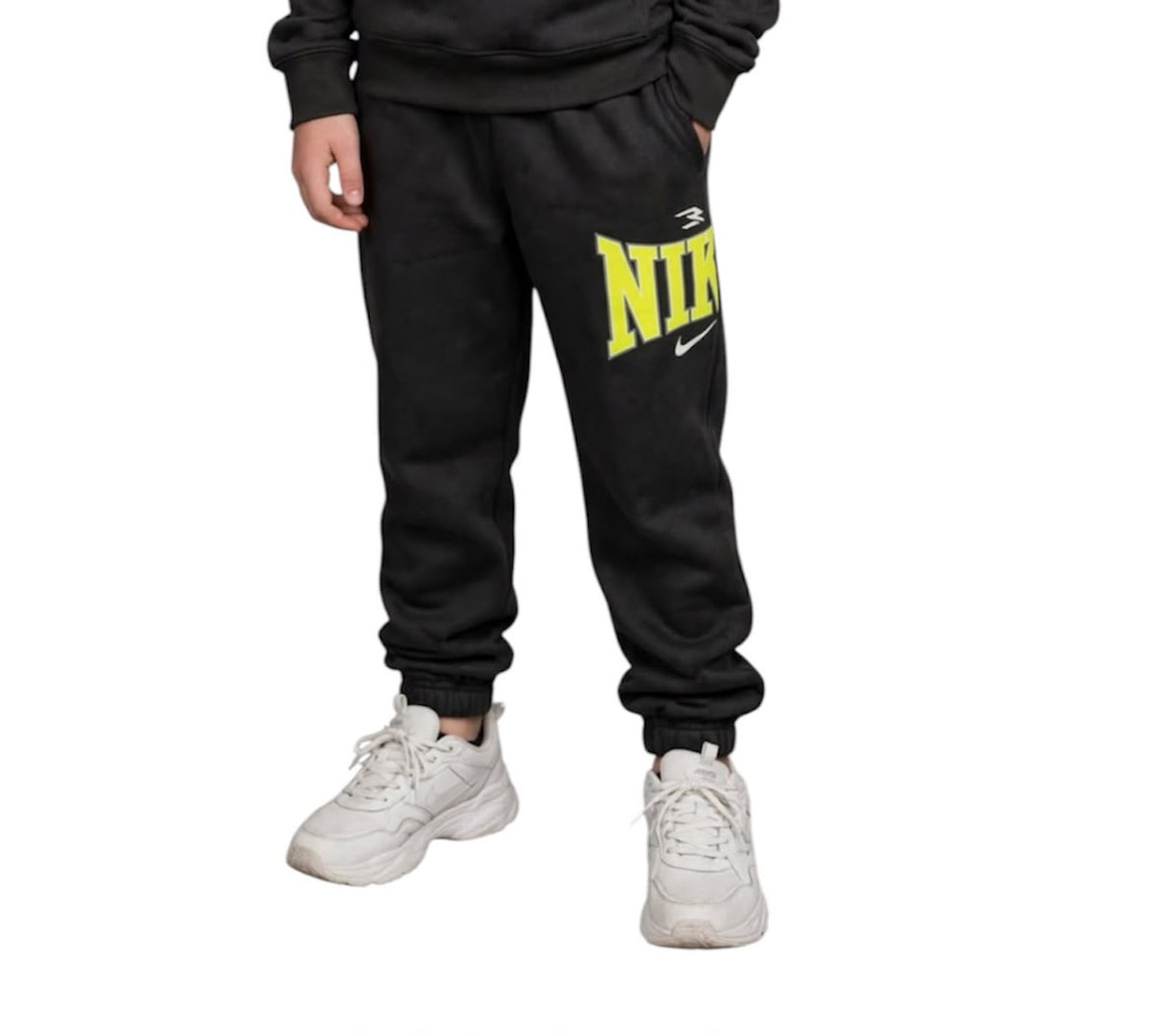 Pantalone Tuta Nike 3Brand Nero giallo -  - Nike