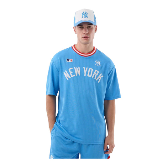 New Era t-shirt azzurra rossa NY - T-Shirt e Polo - New Era