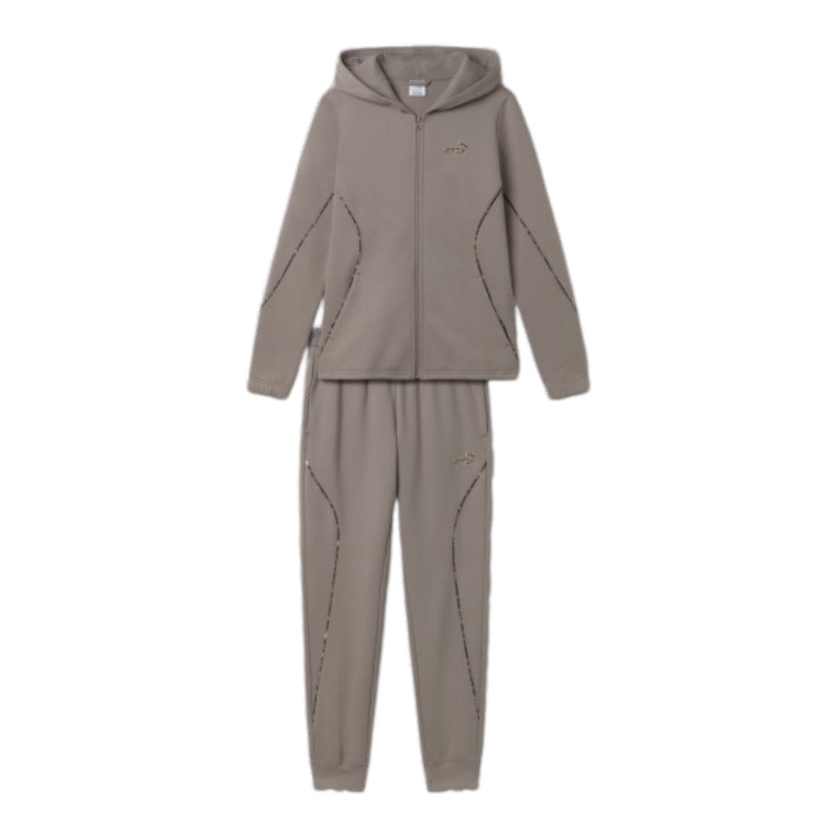 Tuta PUMA Con Cappuccio e Zip Beige Leopard donna - tuta - puma
