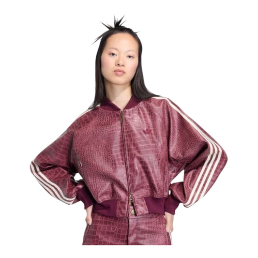 Adidas SST PLEATHER JACKET Bordeaux - Giubbotto - adidas
