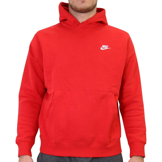 Felpa Nike CLUB BB PO HOODIE rossa - Felpe - Nike