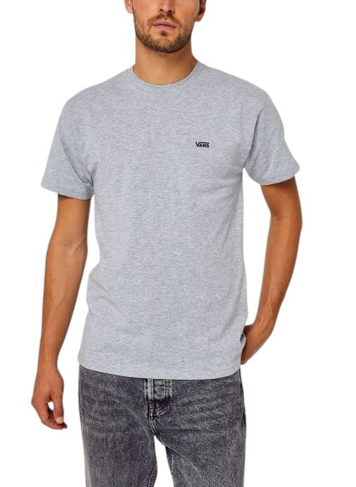 T shirt Vans left chest logo piccolo Grey - Scarpe - Vans