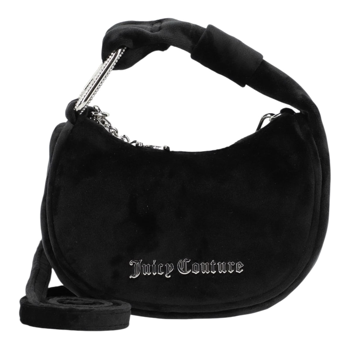 Juicy BLOSSOM MICRO HOBO POLYESTER Black - Borse - Juicy