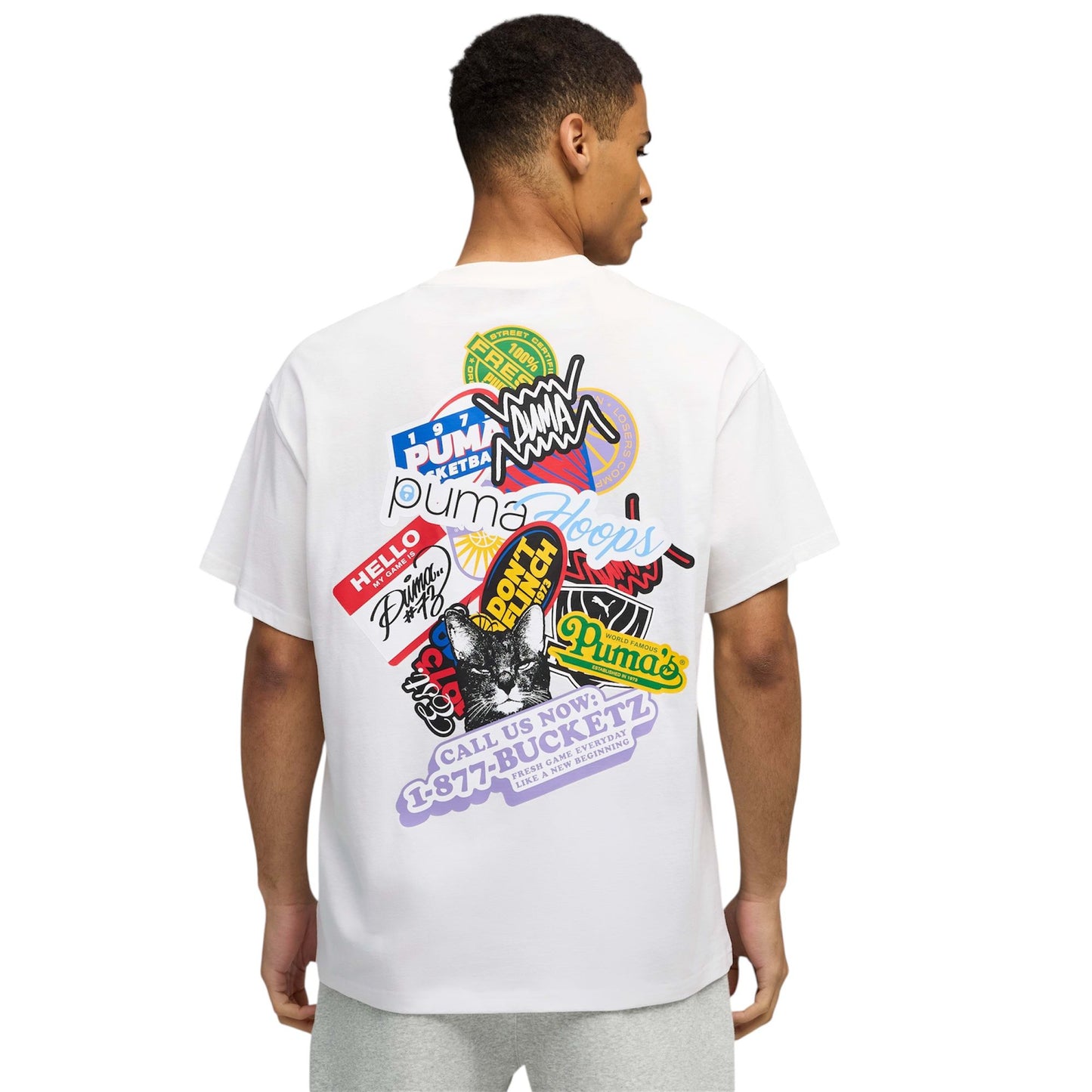 T shirt Puma HooperHotline Tee  White - T-Shirt e Polo - puma