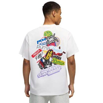 T shirt Puma HooperHotline Tee  White - T-Shirt e Polo - puma