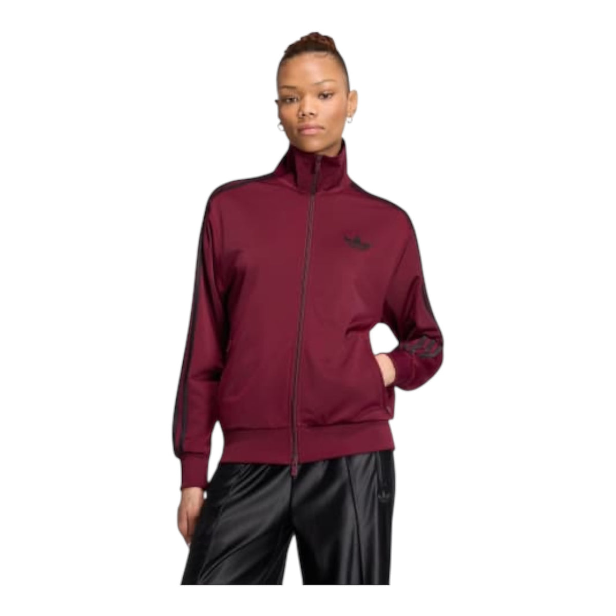 ADIDAS Felpa Con Zip Bordeaux - felpa - adidas
