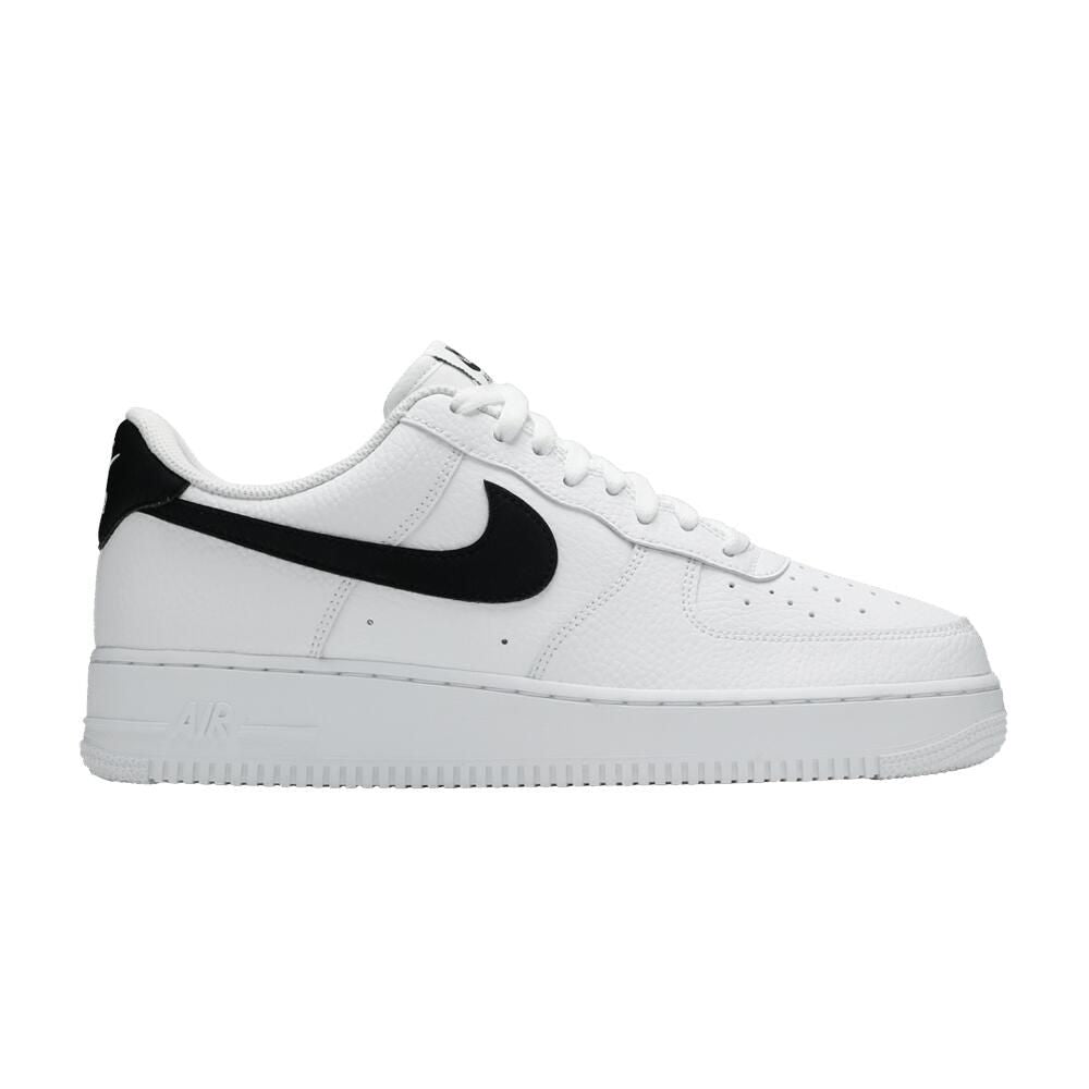 Nike Air Force 1 '07 White Black pebbled leather - Scarpe - Nike