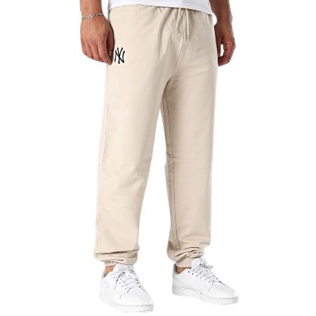 Pantalone New Era NY yankees beige cotone garzato - Pantaloni - New Era