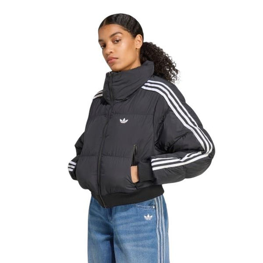 Giubbino adidas bomber Black cropped Puff - Giubbotto - adidas