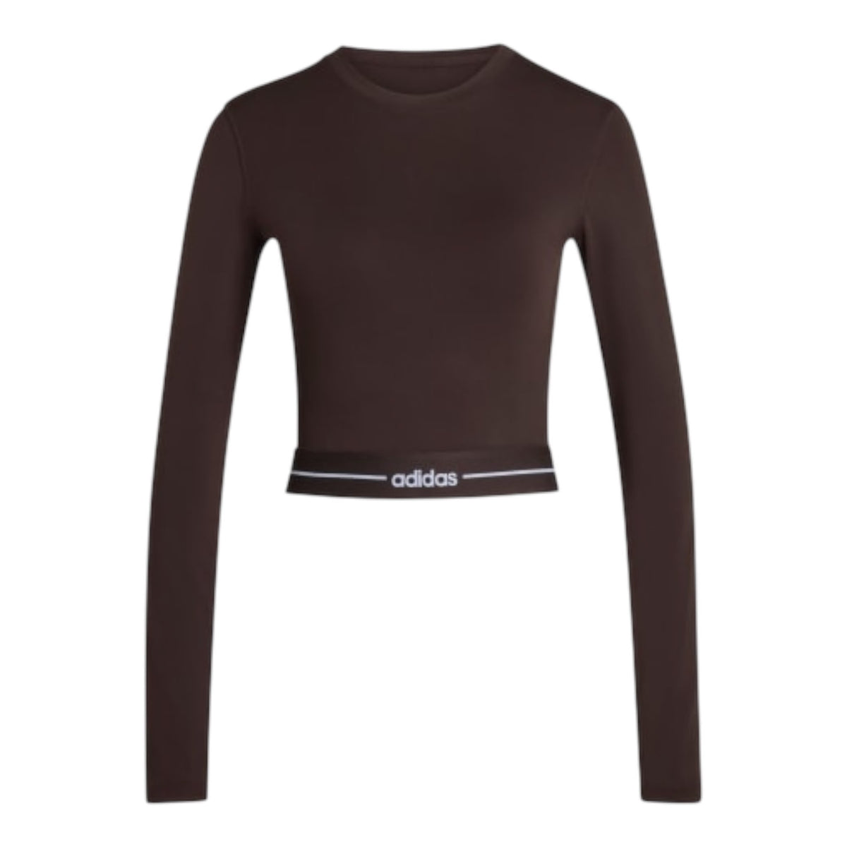 Adidas Hyperglam Cropped Long Marrone - Maglieria - adidas