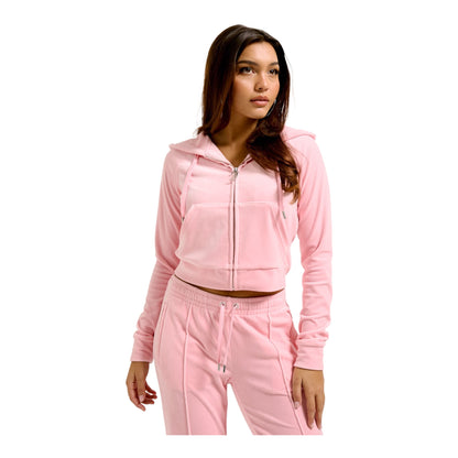 Felpa Crop Juicy Couture Baby Pink - felpa - Juicy