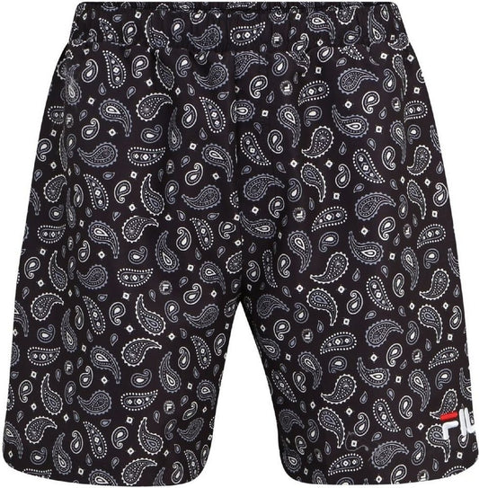 Fila Black Praisley AOP  SEOUL AOP beach shorts - Costumi da bagno - Fila