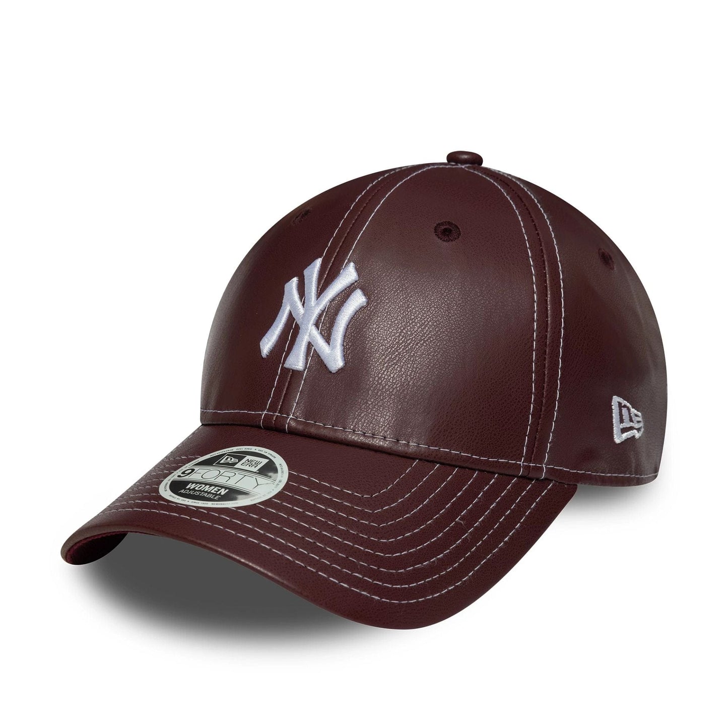 Cappello New era in pelle TOPSTITCH Bordeaux - Cappelli - New Era