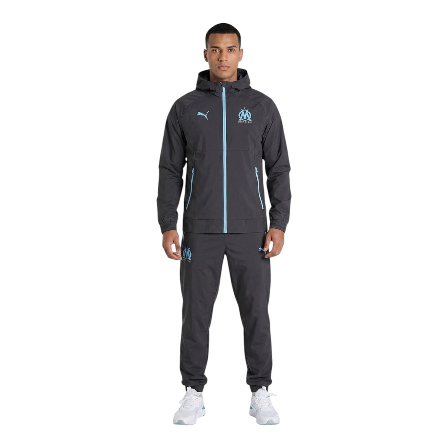 Tuta Puma Microfibra Microfibra Olympique de Marseille Black sky - Tute - puma