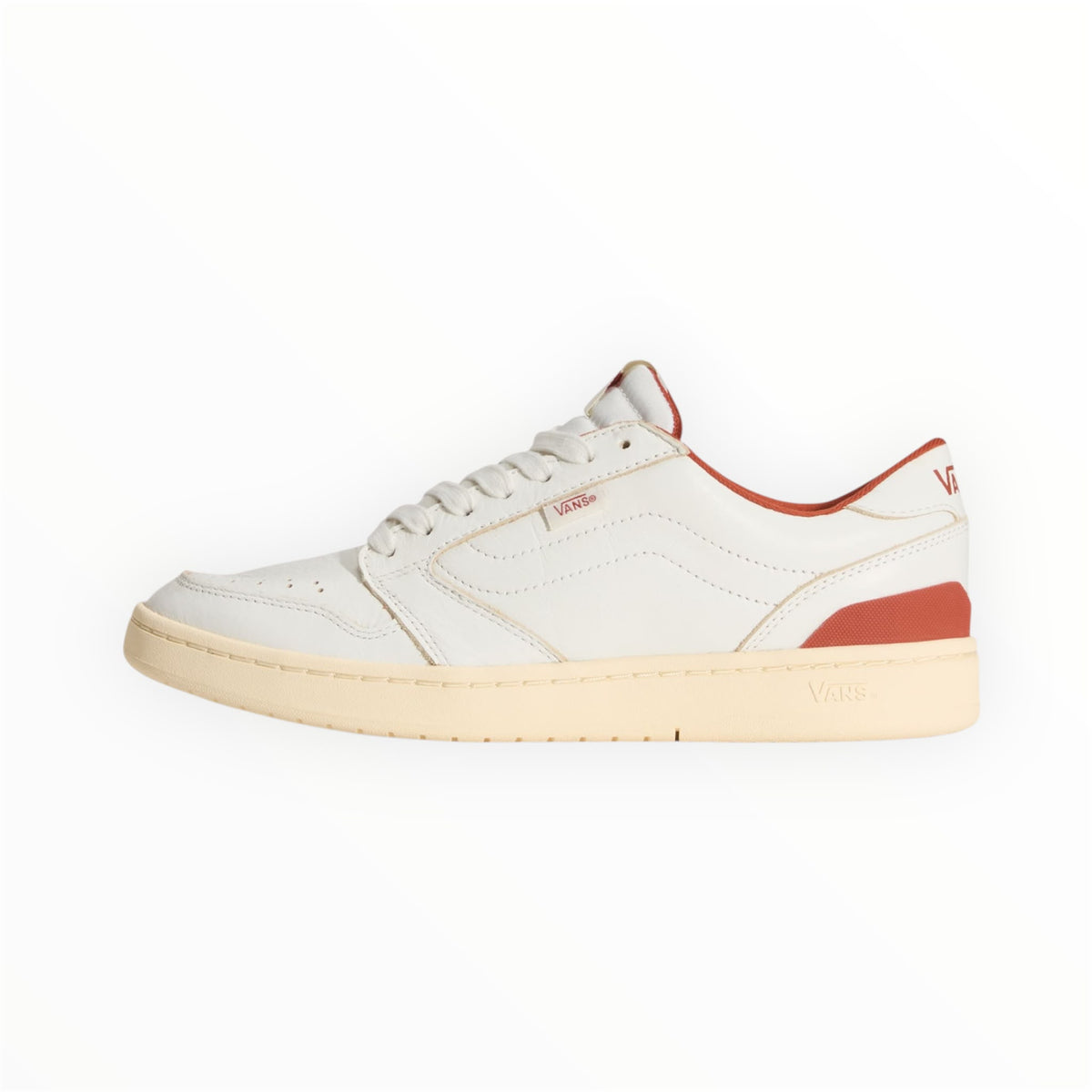 Scarpe Vans Court Low Beige e Rossa - Scarpe - Vans