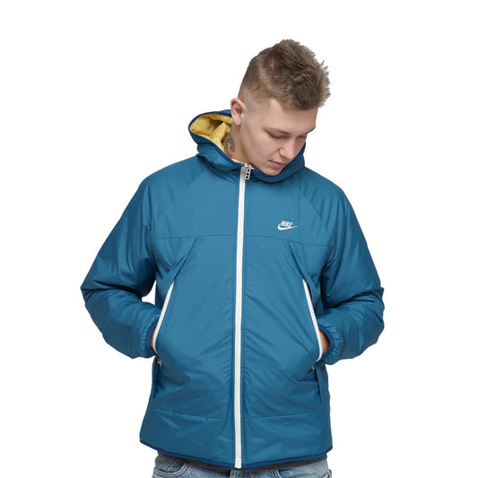 Giubbotto Nike Celeste Giallo Reversibile - Giacche - Nike