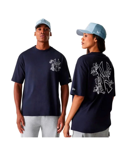 T shirt New era New York Yankees Floreal Navy - T-Shirt e Polo - New Era