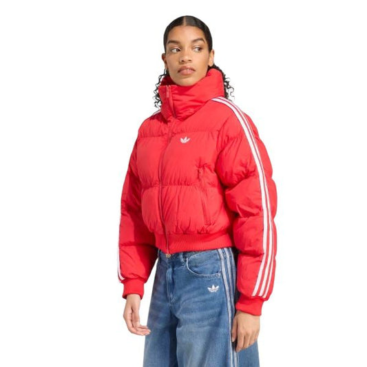 Giubbino adidas bomber Rosso cropped Puff jx2966 - Giubbotto - adidas