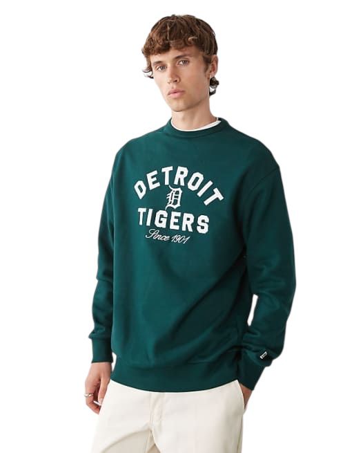 Felpa New era Detroit girocollo verde pino cotone garzato - Felpe - New Era