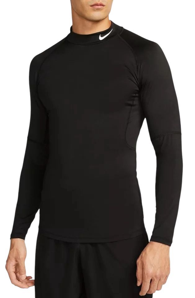 Nike Pro TIGHT LS MOCK Gym Black - T-Shirt e Polo - Nike