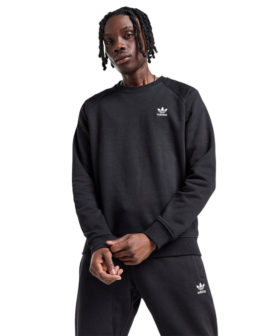Felpa adidas Trefoil Essentials Black girocollo - Felpe - adidas