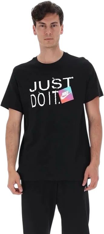 T shirt Nike Justo do it Black  M NSW TEE 6MO - T-Shirt e Polo - Nike