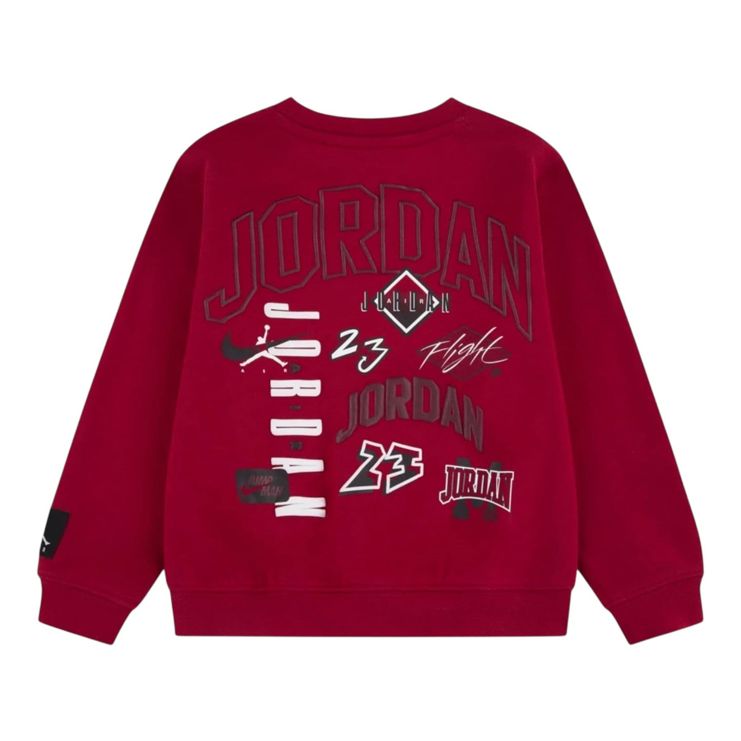 Felpa Jordan MJ DYNASTY FT CREW Red garzato - Felpe - Jordan