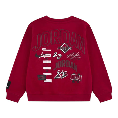 Felpa Jordan MJ DYNASTY FT CREW Red garzato - Felpe - Jordan
