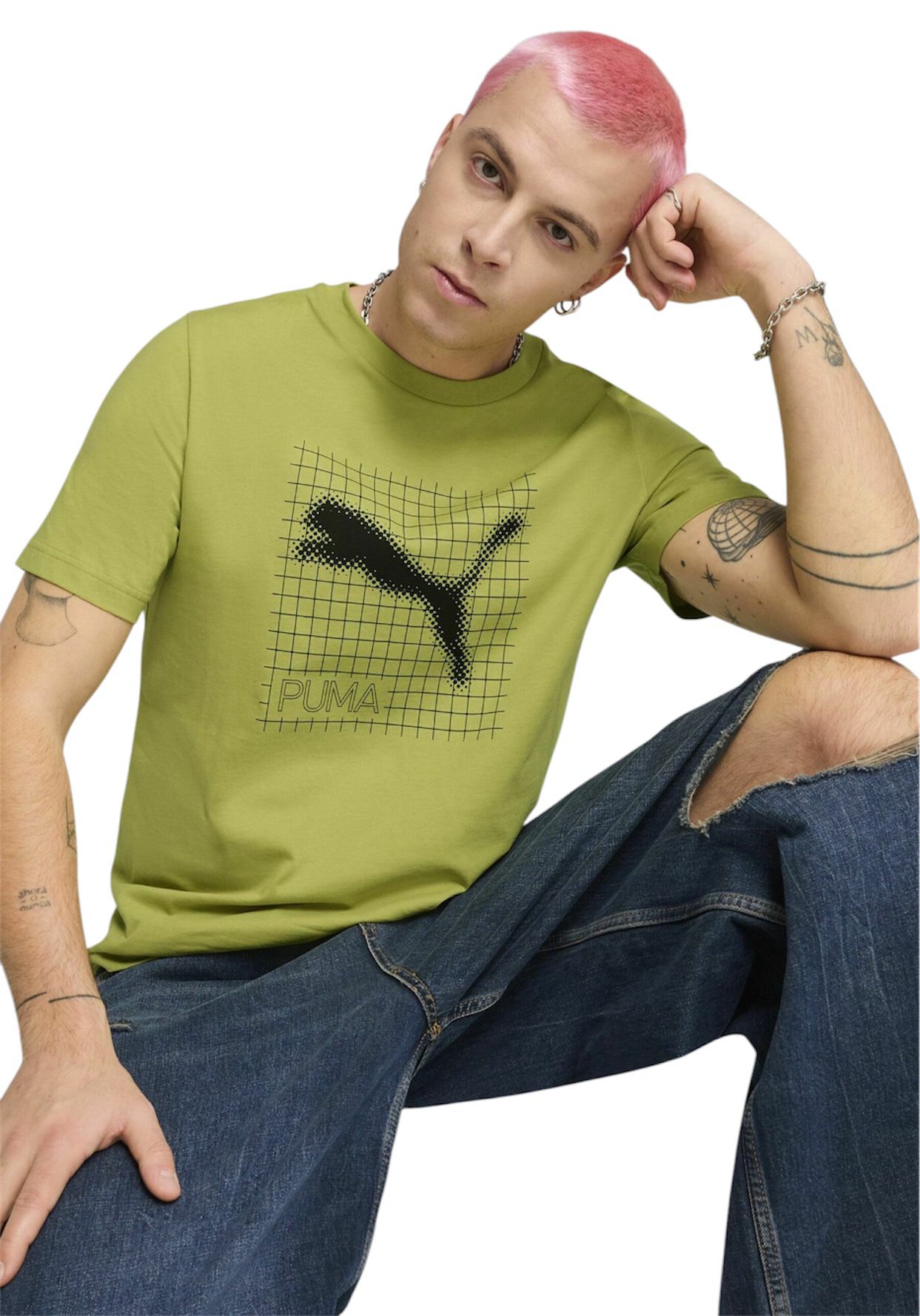 Puma   Graphic Tee PUMATECH Yellow - T-Shirt e Polo - puma