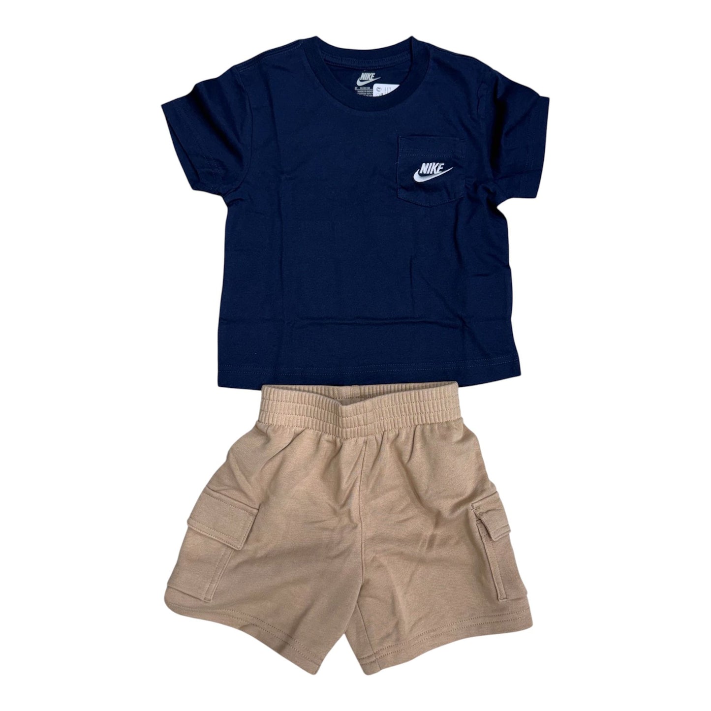 Completino Nike NSW PKT TEE FT SHORT SET Blu beige - Completi - Nike
