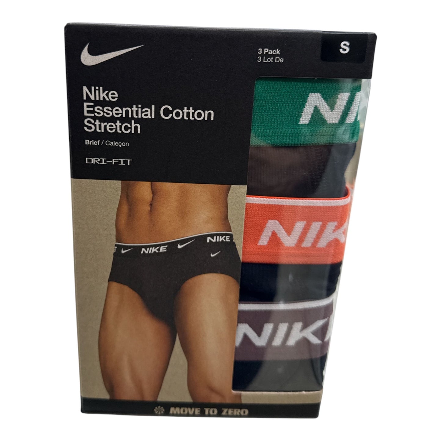 Slip Nike HIP BRIEF 3PK  nero verde arancio marrone - slip - Nike