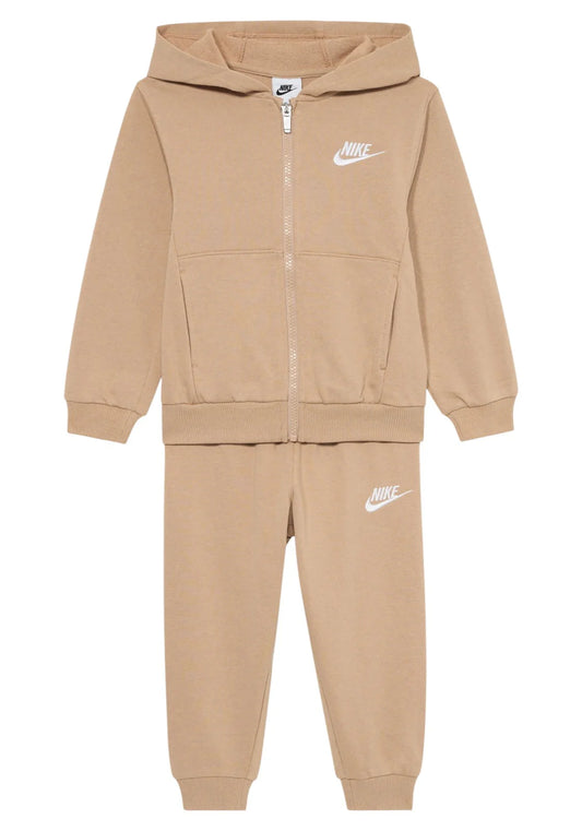 Tuta Nike Bambino con zip NKN CLUB FLEECE SET marrone - Tute - Nike