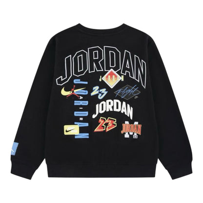Felpa Jordan MJ DYNASTY FT CREW Black garzato - Felpe - Jordan