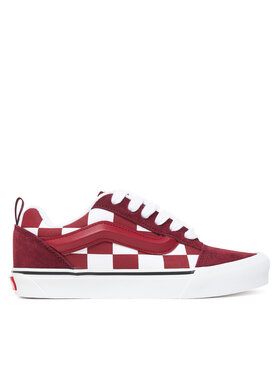 Vans  Knu Skool  Bordeaux scacchi - Scarpe - Vans