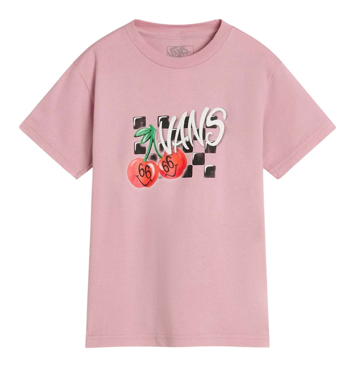 T shirt  Vans Checker Cherries SS Pink Dawn - T-Shirt e Polo - Vans