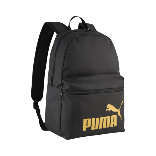 PUMA PHASE Backpack Black Gold - Zaini - puma