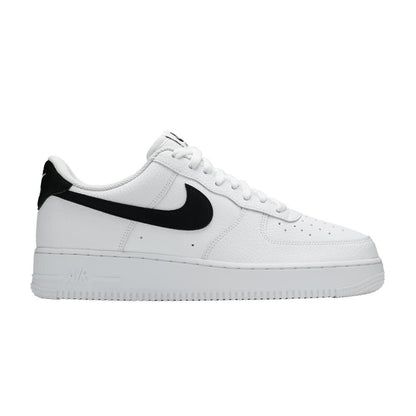 Nike Air Force 1 '07 White Black pebbled leather - Scarpe - Nike