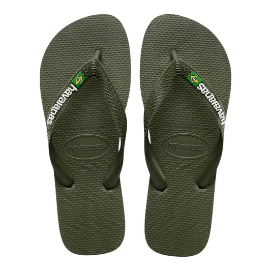 Havaianas Brasil logo Verde Olive - Infradito - Havaianas