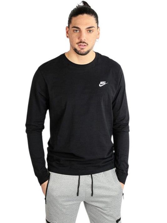 T shirt Nike Manica lunga Nera black - T-Shirt e Polo - Nike