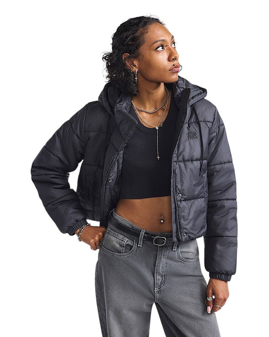 Vans Hillgate Cropped Puffer Black - Giubbotto - Vans
