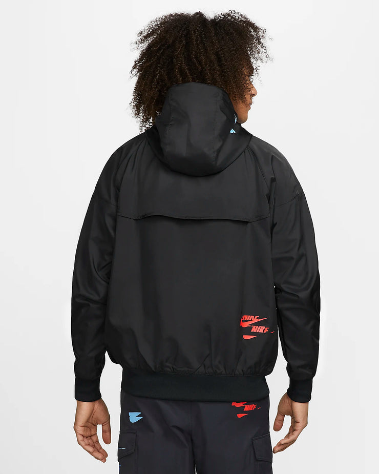 Nike Jacket Windrunner Black Multilogo