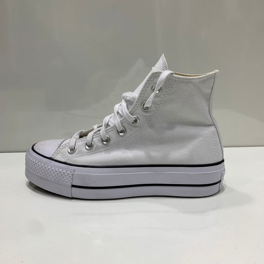 Converse Chuck Taylor Platform in tela Bianca